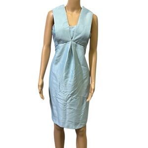Asos Maternity Design Light Blue Sleeveless Zip Back Dress Womens US 6